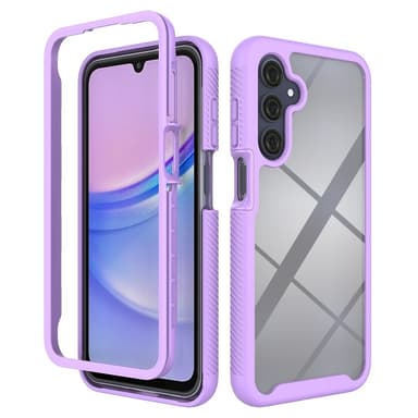 SKALO Samsung A16 Stødsikker Clear Hybrid Cover - Lilla