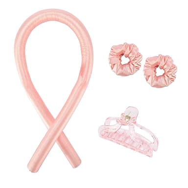 Krøllesæt - Krøllet hår uden varme Pink