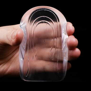 Herre Model Silikone Invisible Heightening indlægssåler 1 Par Gennemsigtig Inner height increase: 2 cm