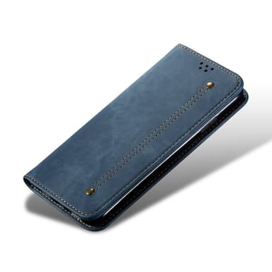 SKALO Samsung A16 Jeans Flip Cover - Blå