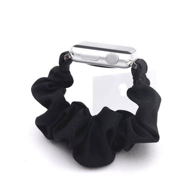 SKALO Scrunchie armbånd Apple Watch Series 4-6 40mm - Sort