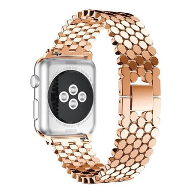 SKALO Fish Scale Metal Armbånd Apple Watch Ultra 2 49mm - Rosa guld