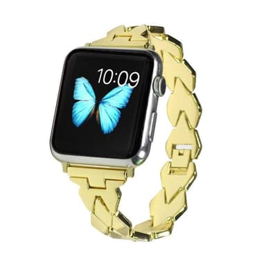 SKALO Metalarmbånd ""Braided"" Apple Watch SE 40mm - Guld