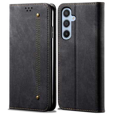 SKALO Samsung A16 Jeans Flip Cover - Sort