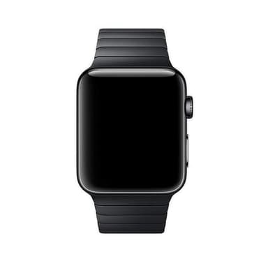 SKALO Metalarmbånd ""Flat"" Apple Watch SE 44mm - Sort