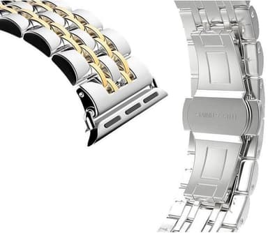 SKALO Metalarmbånd med 5 led Apple Watch Series 10 46mm - Guld