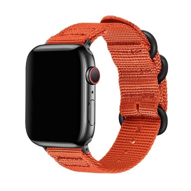 SKALO Nato-armbånd Nylon Apple Watch Series 10 42mm - Orange