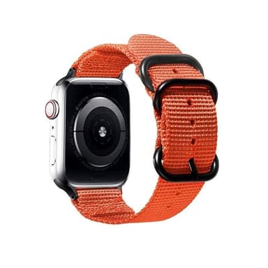 SKALO Nato-armbånd Nylon Apple Watch Series 10 42mm - Orange