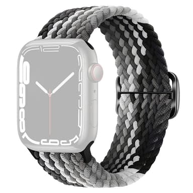 SKALO Flettet Rem Apple Watch SE 40mm - Grå-Sort