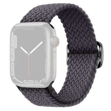 SKALO Flettet Rem Apple Watch Series 10 42mm - Mørkegrå