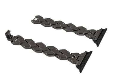 SKALO Metalarmbånd ""Braided"" Apple Watch Series 10 42mm - Rosa guld