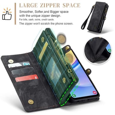 CaseMe Samsung A16 008 BIg Wallet 2in1 Magnet Flip Cover - Sort