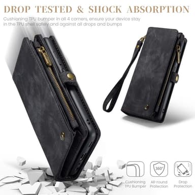 CaseMe Samsung A16 008 BIg Wallet 2in1 Magnet Flip Cover - Sort
