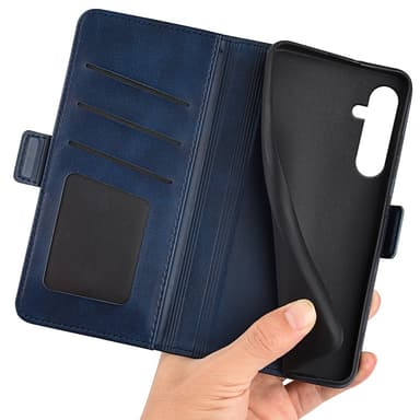 SKALO Samsung A16 Premium Wallet Flip Cover - Blå