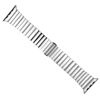 SKALO Metalarmbånd ""Flat"" Apple Watch Series 10 42mm - Sølv