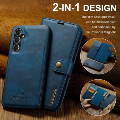 DG MING Samsung A16 2-i-1 Magnet Pungetui - Blå