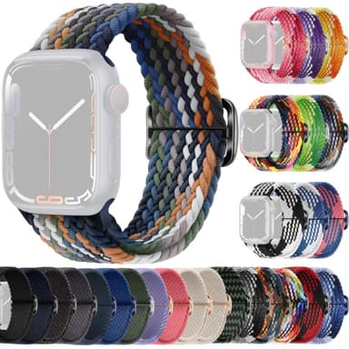 SKALO Flettet Rem Apple Watch Series 7-9 45mm - Camoflage 2