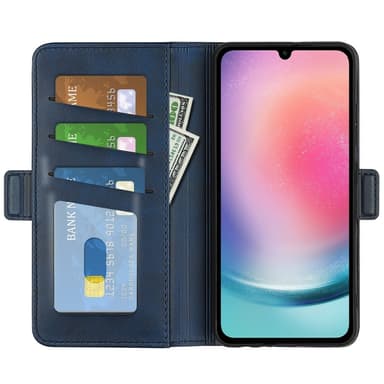 SKALO Samsung A16 Premium Wallet Flip Cover - Blå