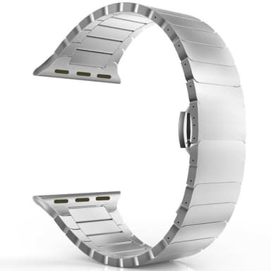 SKALO Metalarmbånd ""Flat"" Apple Watch Ultra 2 49mm - Sølv