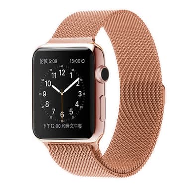 SKALO Milanese Loop Apple Watch SE 44mm - Rosa guld