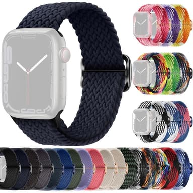 SKALO Flettet Rem Apple Watch Series 4-6 40mm - Antracit