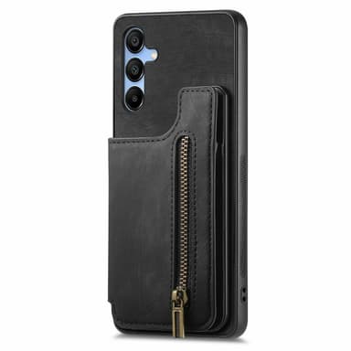 SKALO Samsung A16 PU-læder Cover med Pung - Sort