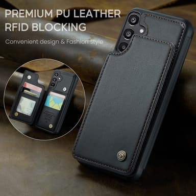 CaseMe Samsung A16 C22 Series Cover+Pung - Sort