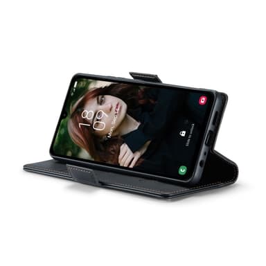 CaseMe Samsung A16 023 Series PU-Läder Flip Cover - Sort