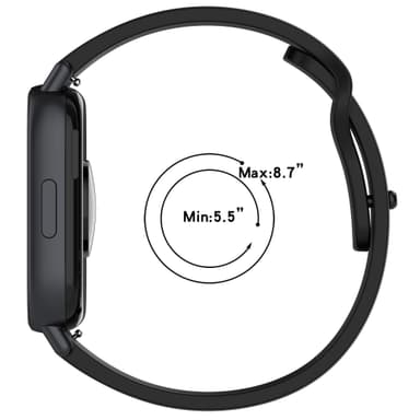 Silikone urrem kompatibel med Xiaomi Redmi Watch 5 Active Sort