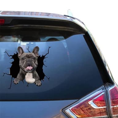 Bildekal - Glad Fransk Bulldog