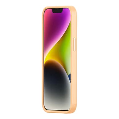 Baseus Liquid Silica Gel Cover til iPhone 14 Plus (sunglow)+ hærdet glas + rengøringssæt