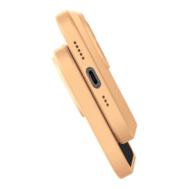 Baseus Liquid Silica Gel Cover til iPhone 14 Plus (sunglow)+ hærdet glas + rengøringssæt