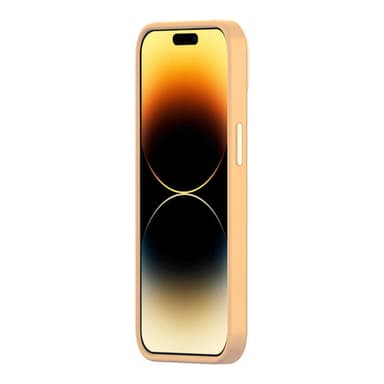 Baseus Liquid Silica Gel Cover til iPhone 14 Pro (Sunglow)+ hærdet glas + rengøringssæt