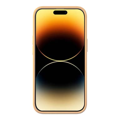 Baseus Liquid Silica Gel Cover til iPhone 14 Pro (Sunglow)+ hærdet glas + rengøringssæt