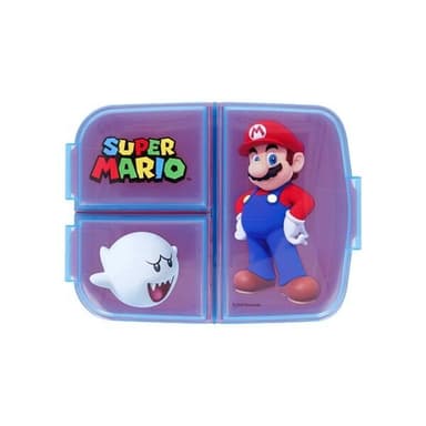 Super Mario-madkasse med 3 rum