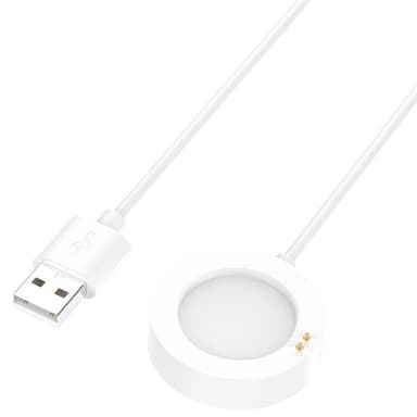 Oplader til Xiaomi Watch 2 Pro - USB 1m - Hvid