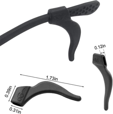 Anti-slip silikone brilleholder øregreb 12-par