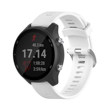 Urrem til Garmin Forerunner 245 Silikone Hvid 20 mm