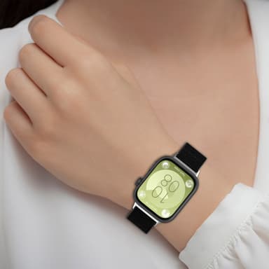 Elastisk nylonurrem til Huawei Watch Fit 3 Sort