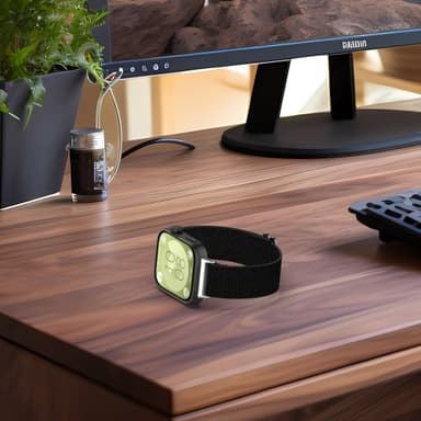 Elastisk nylonurrem til Huawei Watch Fit 3 Sort