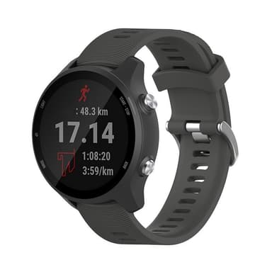 Urrem til Garmin Forerunner 245 Silikone Grå 20 mm