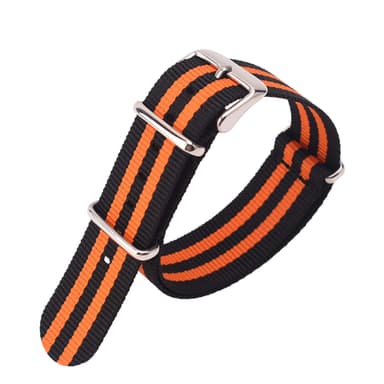 Erstatningsurrem nylon urrem 20 mm MultiColor