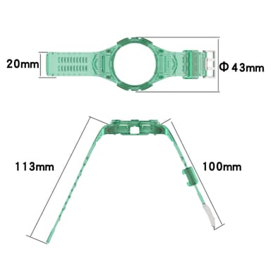 Ur armbånd Sort