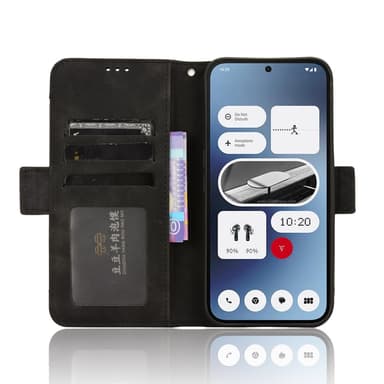 Til Nothing Phone (2a) Læderetui Flere Kortpladser Magnetisk Lukning cover