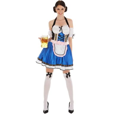 Feminin tyrolerkjole kostume - L
