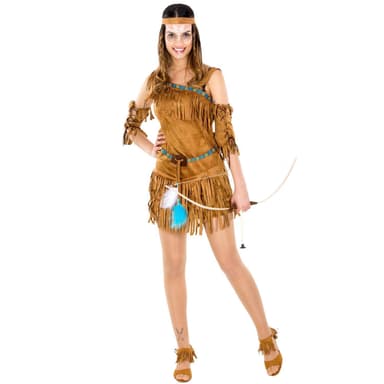 Indianerpigen Cheyenne kostume - M