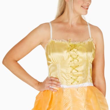 Guld blomsterfe kostume - XXL