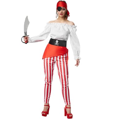 Piratkvinde kostume - S