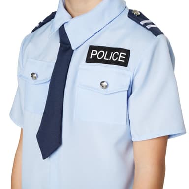 Politibetjent børnekostume - 152 (11-12y)