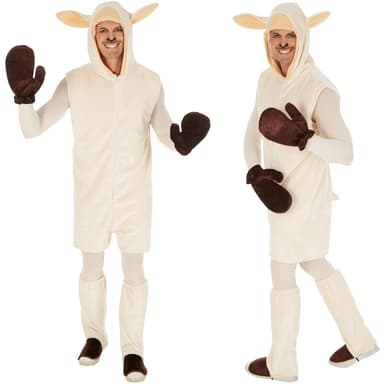 Unisex kostume Får - L